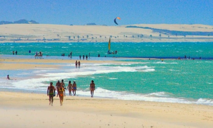 Praia do Cumbuco nos arredores de Fortaleza