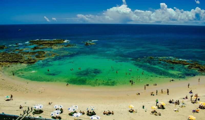 Praia de Ondina em Salvador