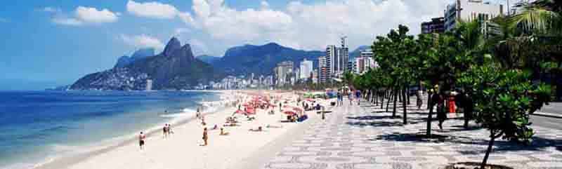 Praia de Ipanema no Rio de Janeiro